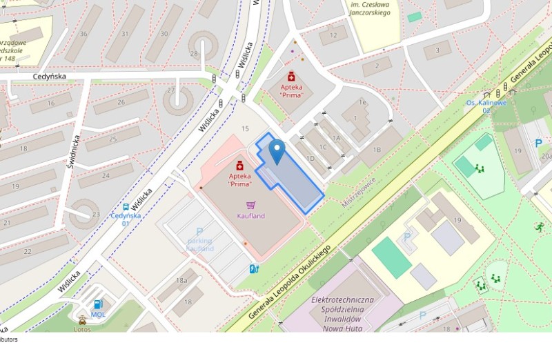 Nieruchomość komercyjna w miejscowości Kraków, Osiedle Kombatantów 16 (małopolskie). Nieruchomości komercyjne. Osiedle Kombatantów 16, 31-630, Kraków, (woj. małopolskie)