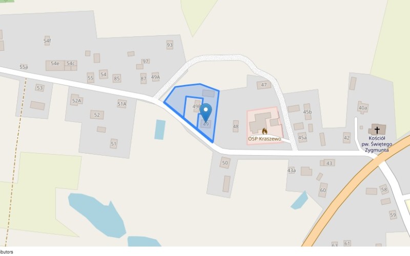 Dom w miejscowości Kraszewo, Kraszewo 49 (mazowieckie). Działki numer: 62/4, 62/2. Domy. Kraszewo 49, 06-456, Kraszewo, (woj. mazowieckie)