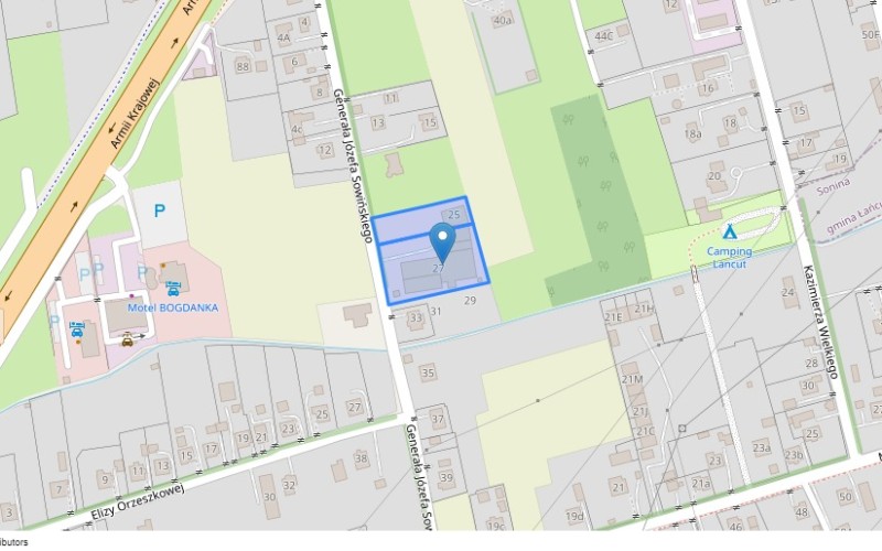 Nieruchomość komercyjna w miejscowości Łańcut, Generała Józefa Sowińskiego 27 (podkarpackie). Nieruchomości komercyjne. Generała Józefa Sowińskiego 27, 37-100, Łańcut, (woj. podkarpackie)