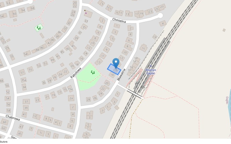 Dom w miejscowości Olsztyn, Bławatna 16 (warmińsko-mazurskie). Działka numer: 114. Domy. Bławatna 16, 10-838, Olsztyn, (woj. warmińsko-mazurskie)