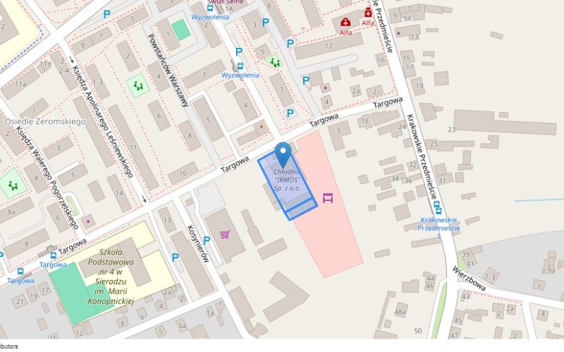 Nieruchomość komercyjna w miejscowości Sieradz, Targowa 7 (łódzkie). Nieruchomości komercyjne. Targowa 7, 98-200, Sieradz, (woj. łódzkie)