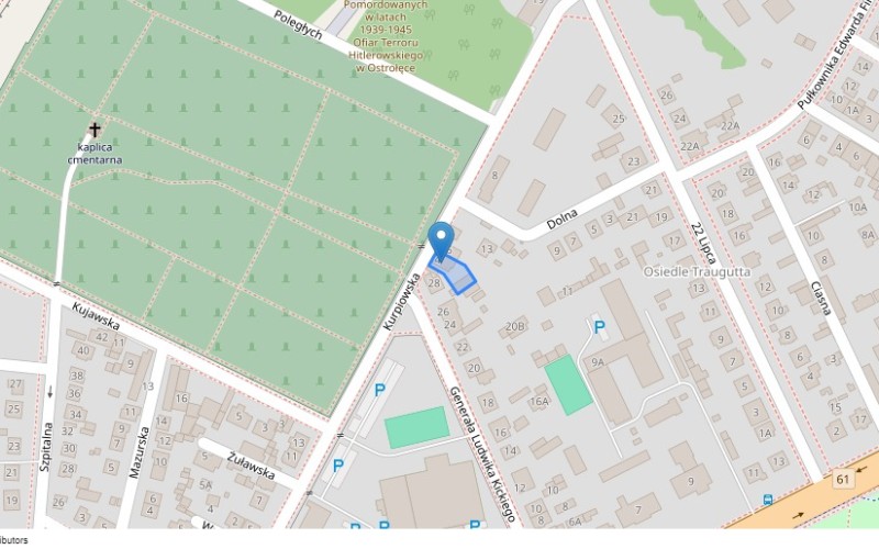 Dom w miejscowości Ostrołęka, Kurpiowska 4 (mazowieckie). Działka numer: 20385. Domy. Kurpiowska 4, 07-410, Ostrołęka, (woj. mazowieckie)