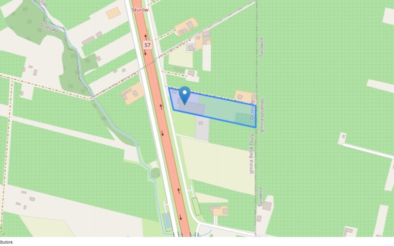 Nieruchomość komercyjna w miejscowości Oczesały, Oczesały (mazowieckie). Nieruchomości komercyjne. Oczesały, 05-622, Oczesały, (woj. mazowieckie)