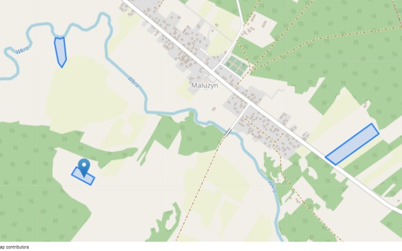 Grunt w miejscowości Malużyn, Malużyn (mazowieckie). Działki numer: 267, 543, 514. Działki i grunty. Malużyn, 06-452, Malużyn, (woj. mazowieckie)