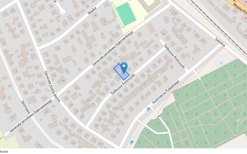 Dom w miejscowości Grajewo, Tadeusza Kościuszki 17 (podlaskie). Działka numer: 2832. Domy. Tadeusza Kościuszki 17, 19-200, Grajewo, (woj. podlaskie)