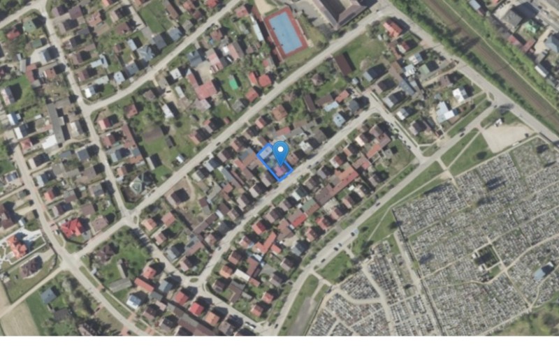 Dom w miejscowości Grajewo, Tadeusza Kościuszki 17 (podlaskie). Działka numer: 2832. Domy. Tadeusza Kościuszki 17, 19-200, Grajewo, (woj. podlaskie)