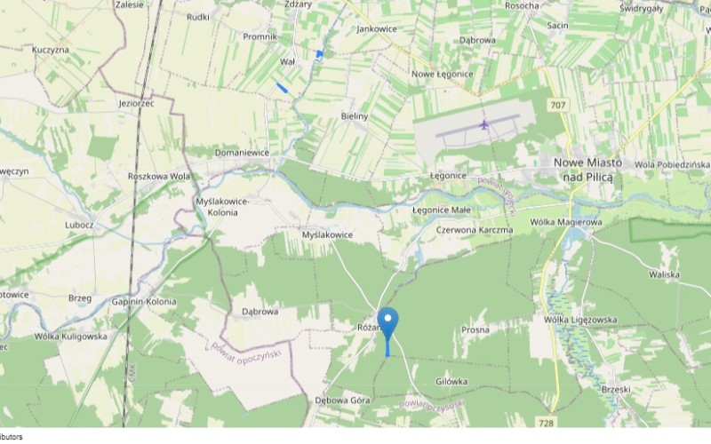 Grunt w miejscowości Prosna, Wał, Prosna, Wał (mazowieckie). Działki numer: 1026/1, 1032/1, 336, 18/1. Działki i grunty. Prosna, Wał, 26-425, Prosna, Wał, (woj. mazowieckie)