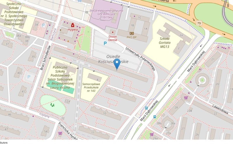 Mieszkanie w miejscowości Kraków, Osiedle Kościuszkowskie 6/81 (małopolskie). Mieszkania. Osiedle Kościuszkowskie 6/81, 31-858, Kraków, (woj. małopolskie)