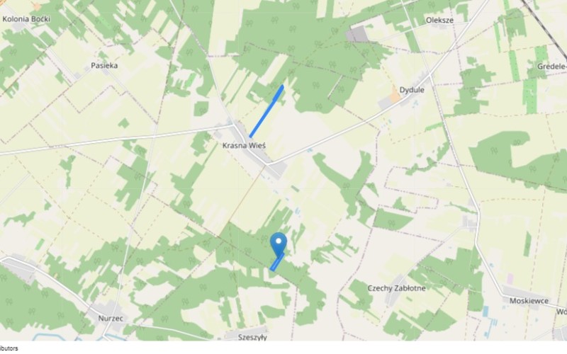 Grunt w miejscowości Krasna Wieś, Krasna Wieś (podlaskie). Działki numer: 558/7, 966. Działki i grunty. Krasna Wieś, 17-100, Krasna Wieś, (woj. podlaskie)