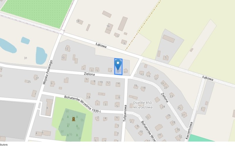 Dom w miejscowości Jeżów, Zielona 9 (łódzkie). Działka numer: 875. Domy. Zielona 9, 95-047, Jeżów, (woj. łódzkie)