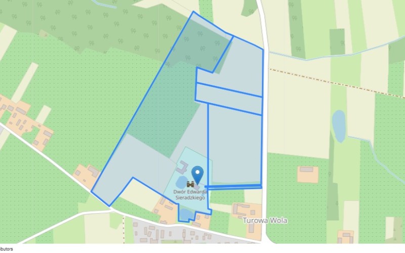 Dom w miejscowości Turowa Wola, Turowa Wola 18 (łódzkie). Działki numer: 130, 131, 127/1, 116, 129. Domy. Turowa Wola 18, 96-111, Turowa Wola, (woj. łódzkie)
