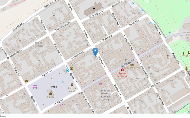 Mieszkanie w miejscowości Chełmno, Wodna 24/6 (kujawsko-pomorskie). Mieszkania. Wodna 24/6, 86-200, Chełmno, (woj. kujawsko-pomorskie)