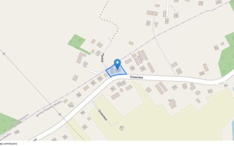 Dom w miejscowości Polanka Wielka, Stawowa 82 (małopolskie). Działka numer: 2181/10. Domy. Stawowa 82, 32-607, Polanka Wielka, (woj. małopolskie)