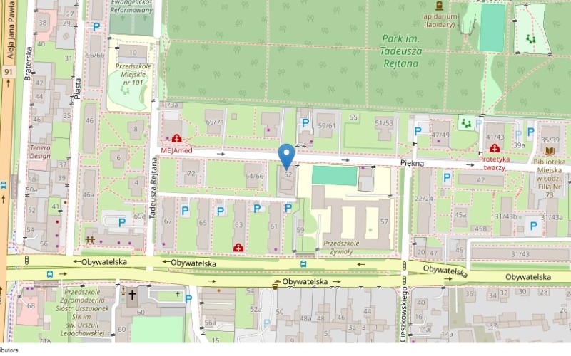 Miejsce postojowe w miejscowości Łódź, Piękna 62/miejsce postojowe nr 1 (łódzkie). Garaże i miejsca postojowe. Piękna 62/miejsce postojowe nr 1, 93-557, Łódź, (woj. łódzkie)