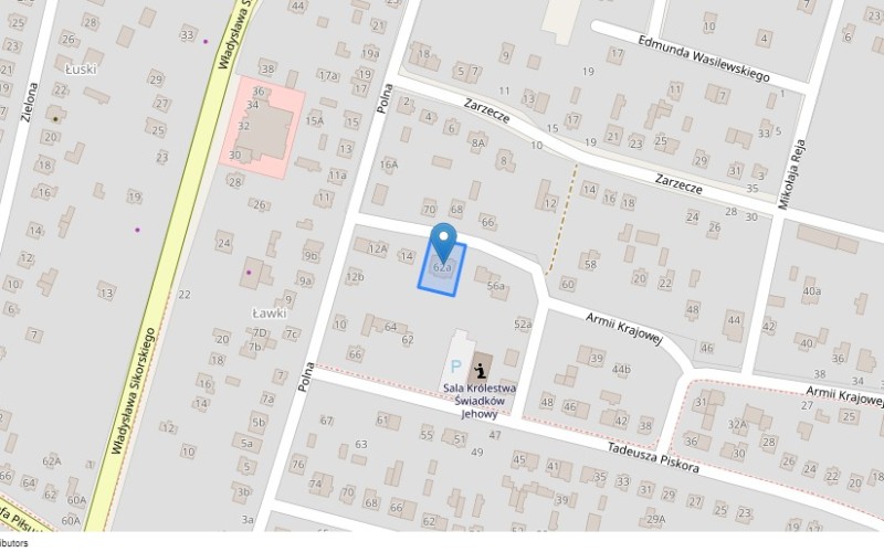 Dom w miejscowości Tomaszów Lubelski, Tadeusza Piskora 62A (lubelskie). Działka numer: 287/2. Domy. Tadeusza Piskora 62A, 22-600, Tomaszów Lubelski, (woj. lubelskie)
