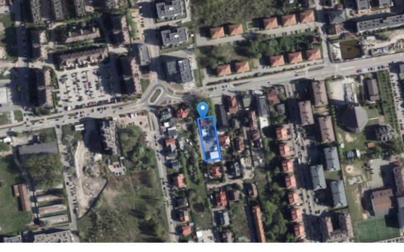 Dom w miejscowości Ząbki, Józefa Chełmońskiego 1 (mazowieckie). Działka numer: 24/5. Domy. Józefa Chełmońskiego 1, 05-091, Ząbki, (woj. mazowieckie)