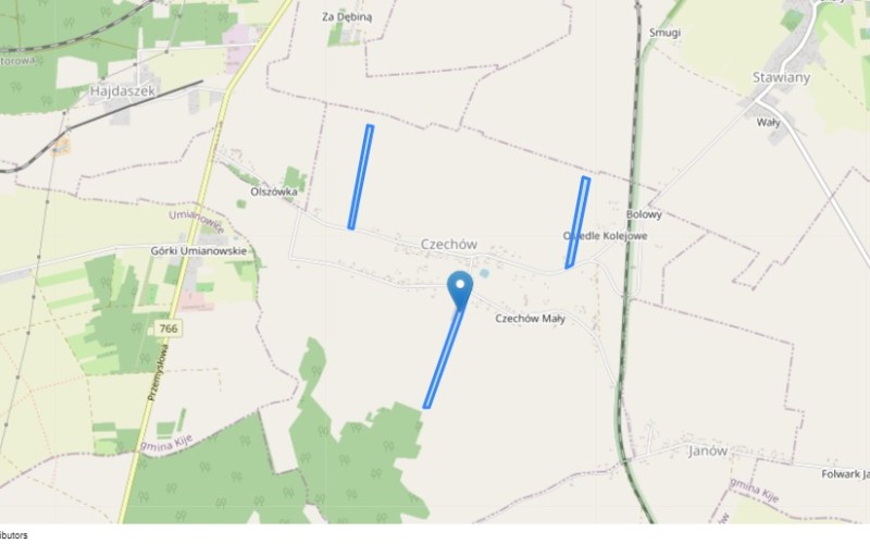 Grunt w miejscowości Czechów, Czechów (świętokrzyskie). Działki numer: 513, 331, 372. Działki i grunty. Czechów, 28-404, Czechów, (woj. świętokrzyskie)