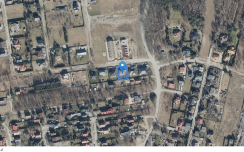 Dom w miejscowości Zgierz, Karpacka 1A (łódzkie). Działka numer: 1308/4. Domy. Karpacka 1A, 95-100, Zgierz, (woj. łódzkie)