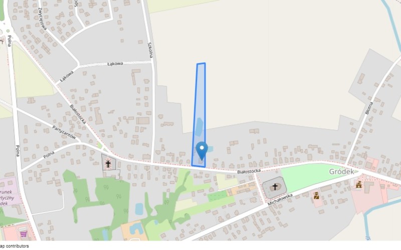 Dom w miejscowości Gródek, Białostocka 48 (podlaskie). Działka numer: 1188. Domy. Białostocka 48, 16-040, Gródek, (woj. podlaskie)