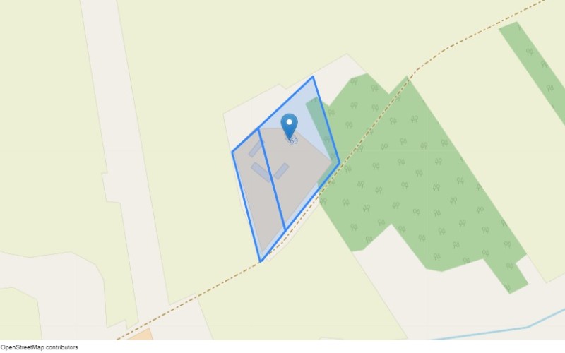 Dom w miejscowości Dębowo, Dębowo 60 (podlaskie). Działki numer: 152/1, 151/1. Domy. Dębowo 60, 18-411, Dębowo, (woj. podlaskie)