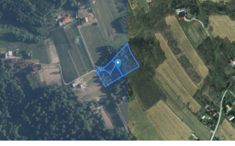 Grunt w miejscowości Bęczyn, Bęczyn (małopolskie). Działki numer: 417, 144, 47/1, 46. Działki i grunty. Bęczyn, 34-113, Bęczyn, (woj. małopolskie)