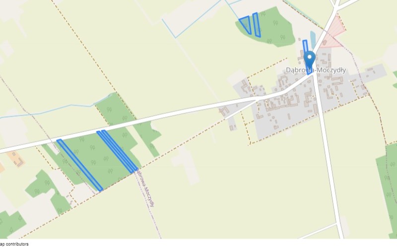 Dom w miejscowości Dąbrowa-Moczydły, Dąbrowa-Moczydły 4 (podlaskie). Działki numer: 181, 190/3, 188/3, 55/2, 180, 11/1, 11/2. Domy. Dąbrowa-Moczydły 4, 18-210, Dąbrowa-Moczydły, (woj. podlaskie)