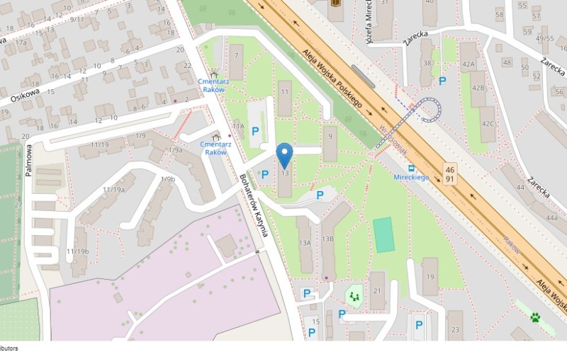 Mieszkanie w miejscowości Częstochowa, Bohaterów Katynia 13/69 (śląskie). Mieszkania. Bohaterów Katynia 13/69, 42-208, Częstochowa, (woj. śląskie)