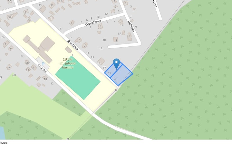 Grunt w miejscowości Lisów, Sportowa 19-21 (śląskie). Działki numer: 829/95, 828/95. Działki i grunty. Sportowa 19-21, 42-714, Lisów, (woj. śląskie)