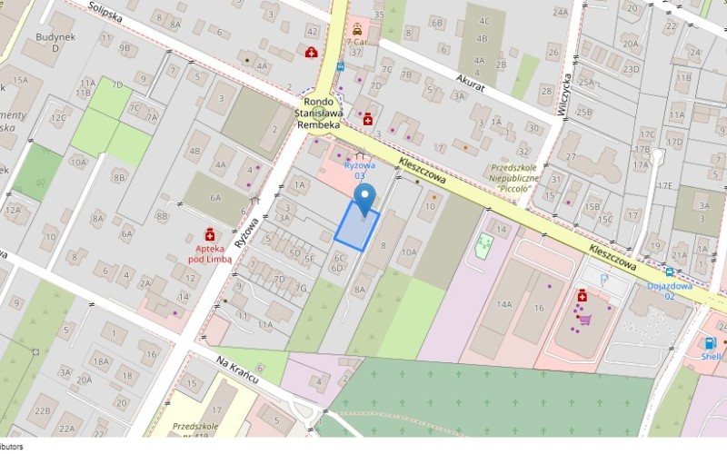 Nieruchomość w miejscowości Warszawa, Kleszczowa 6B (mazowieckie). Inne. Kleszczowa 6B, 02-485, WARSZAWA, (woj. mazowieckie)