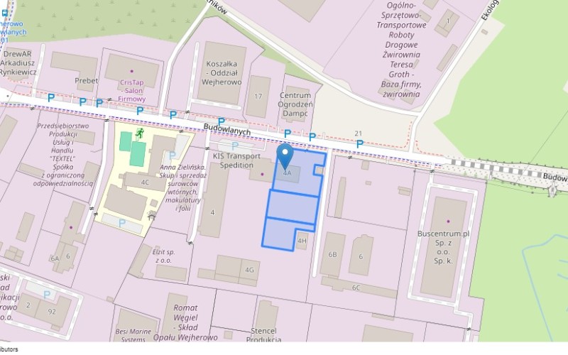 Nieruchomość komercyjna w miejscowości Wejherowo, Budowlanych 4A (pomorskie). Nieruchomości komercyjne. Budowlanych 4A, 84-200, Wejherowo, (woj. pomorskie)