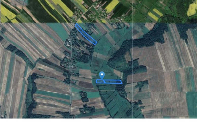 Grunt w miejscowości Skomorochy Małe, Skomorochy Małe (lubelskie). Działki numer: 987/2, 830, 831. Działki i grunty. Skomorochy Małe, 22-425, Skomorochy Małe, (woj. lubelskie)