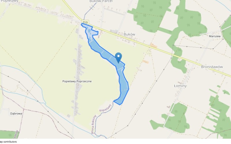 Grunt w miejscowości Buków, Buków (łódzkie). Działka numer: 650/41. Działki i grunty. Buków, 97-225, Buków, (woj. łódzkie)