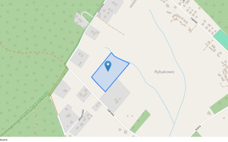 Grunt w miejscowości Rybakowo, Rybakowo (lubuskie). Działka numer: 56. Działki i grunty. Rybakowo, 66-416, Rybakowo, (woj. lubuskie)
