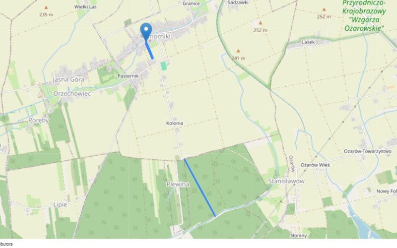 Dom w miejscowości Komorniki, Komorniki 119 (łódzkie). Działki numer: 598, 383. Domy. Komorniki 119, 98-345, Motyl, (woj. łódzkie)