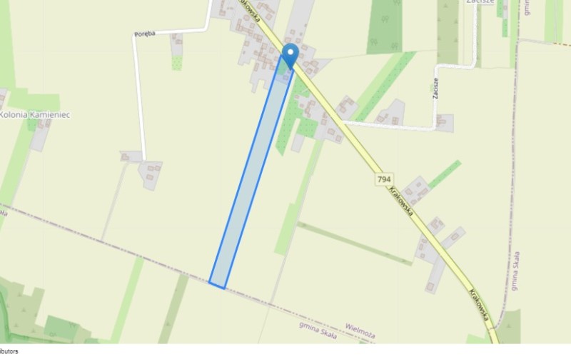 Dom w miejscowości Wielmoża, Krakowska 51 (małopolskie). Działka numer: 167. Domy. Krakowska 51, 32-045, Wielmoża, (woj. małopolskie)