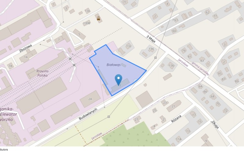 Nieruchomość komercyjna w miejscowości Jarosław, Budowlanych 2 (podkarpackie). Nieruchomości komercyjne. Budowlanych 2, 37-500, Jarosław, (woj. podkarpackie)