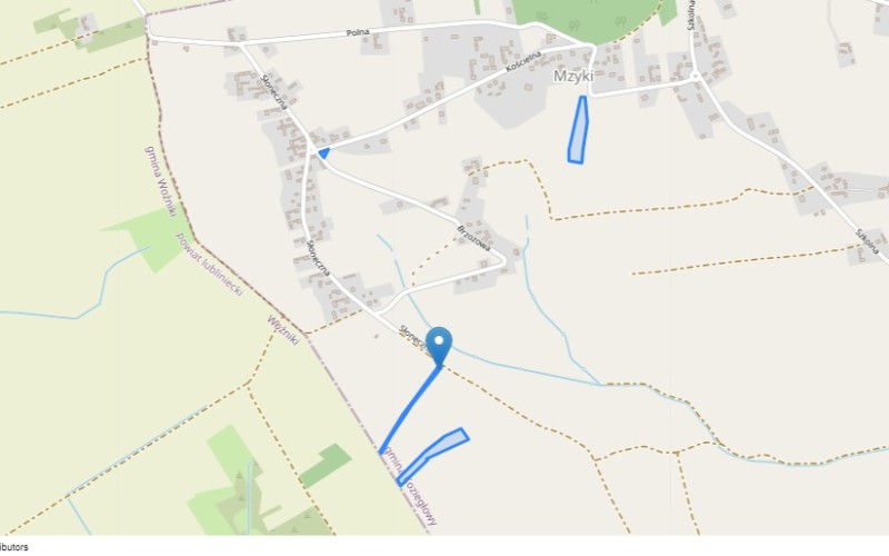 Grunt w miejscowości Gniazdów-Mzyki, Gniazdów-Mzyki (śląskie). Działki numer: 279, 1064, 99, 1080. Działki i grunty. Gniazdów-Mzyki, 42-350, Gniazdów- Mzyki, (woj. śląskie)