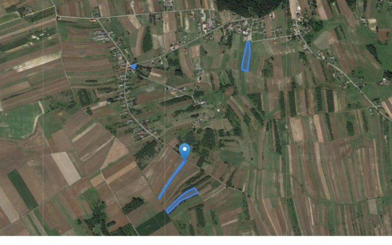 Grunt w miejscowości Gniazdów-Mzyki, Gniazdów-Mzyki (śląskie). Działki numer: 279, 1064, 99, 1080. Działki i grunty. Gniazdów-Mzyki, 42-350, Gniazdów- Mzyki, (woj. śląskie)