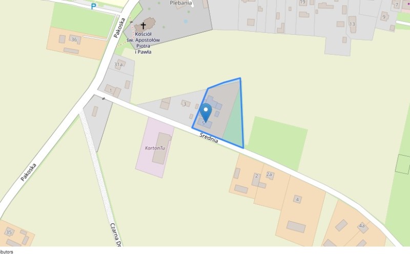 Dom w miejscowości Tuczno, Średnia 5 (kujawsko-pomorskie). Działka numer: 60. Domy. Średnia 5, 88-126, Tuczno, (woj. kujawsko-pomorskie)