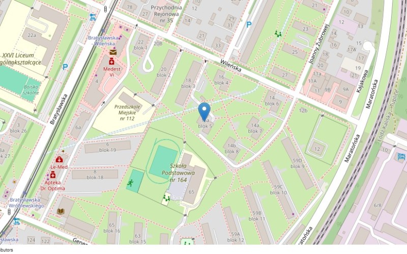 Mieszkanie w miejscowości Łódź, Wileńska 16A/8 (łódzkie). Mieszkania. Wileńska 16A/8, 94-029, Łódź, (woj. łódzkie)