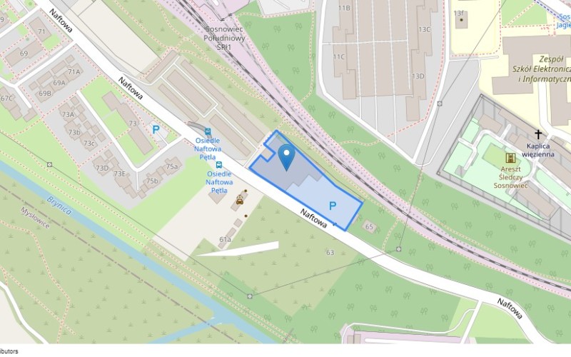 Nieruchomość komercyjna w miejscowości Sosnowiec, Naftowa 77 (śląskie). Nieruchomości komercyjne. Naftowa 77, 41-212, Sosnowiec, (woj. śląskie)