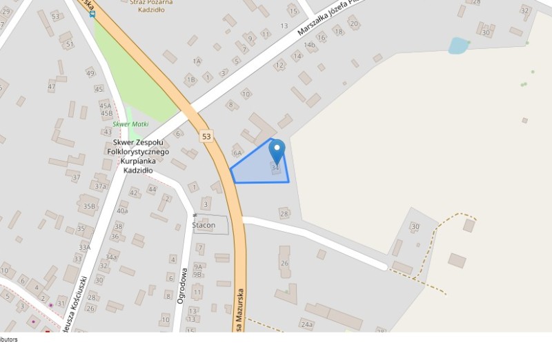 Dom w miejscowości Kadzidło, Trasa Mazurska 34 (mazowieckie). Działka numer: 964/3. Domy. Trasa Mazurska 34, 07-420, Kadzidło, (woj. mazowieckie)