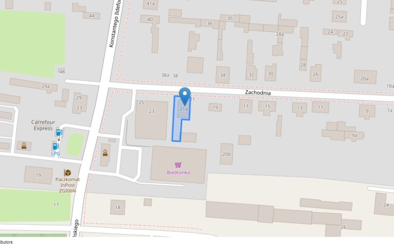 Dom w miejscowości Zgierz, Zachodnia 21A (łódzkie). Działka numer: 361/1. Domy. Zachodnia 21A, 95-100, Zgierz, (woj. łódzkie)