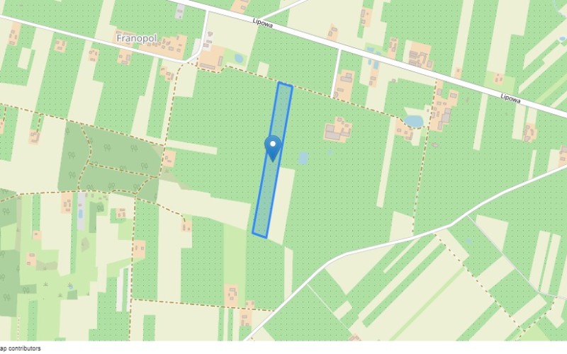 Grunt w miejscowości Franopol, Franopol (łódzkie). Działka numer: 191/6. Działki i grunty. Franopol, 96-200, Franopol, (woj. łódzkie)