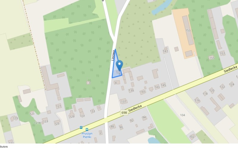 Dom w miejscowości Pruszyn-Pieńki, Lipowa 6 (mazowieckie). Działka numer: 80/6. Domy. Lipowa 6, 08-110, Pruszyn-Pieńki, (woj. mazowieckie)