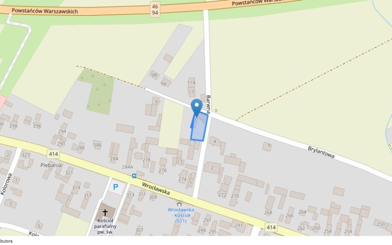 Nieruchomość komercyjna w miejscowości Opole, Barwna 7 (opolskie). Nieruchomości komercyjne. Barwna 7, 46-073, Opole, (woj. opolskie)