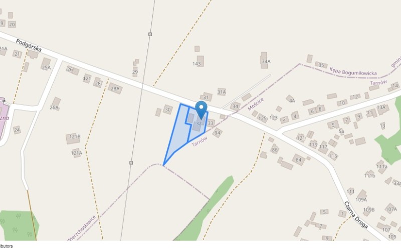 Dom w miejscowości Kępa Bogumiłowicka, Kępa Bogumiłowicka 32 (małopolskie). Działki numer: 101/1, 101/2. Domy. Kępa Bogumiłowicka 32, 33-100, Kępa Bogumiłowicka, (woj. małopolskie)