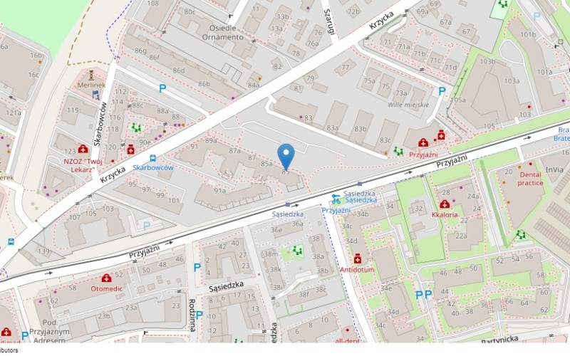 Miejsce postojowe w miejscowości Wrocław, Krzycka 85-91A/miejsca postojowe nr 91 i 96 (dolnośląskie). Garaże i miejsca postojowe. Krzycka 85-91A/miejsca postojowe nr 91 i 96, 53-019, Wrocław, (woj. dolnośląskie)