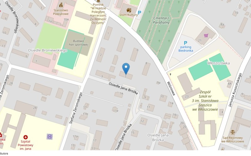 Mieszkanie w miejscowości Włoszczowa, Osiedle Jana Brożka 7/9 (świętokrzyskie). Mieszkania. Osiedle Jana Brożka 7/9, 29-100, Włoszczowa, (woj. świętokrzyskie)