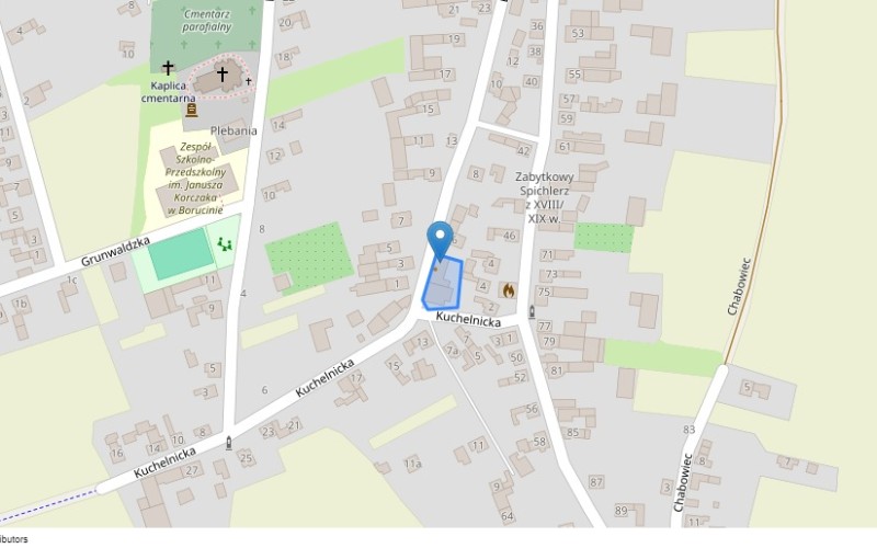 Dom w miejscowości Borucin, Doktora Józefa Rostka 2 (śląskie). Działka numer: 98. Domy. Doktora Józefa Rostka 2, 47-470, Borucin, (woj. śląskie)